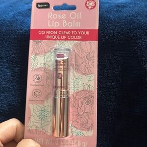 b pure Tinted Rose Oil Lip Balm Clear to Color PH Adapting Color New Sealed